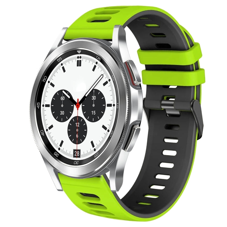 Bracelet de montre en silicone bicolore de 20 mm, pour Samsung Galaxy Watch 4 Classic 42 mm, pour Samsung Galaxy Watch Active 2