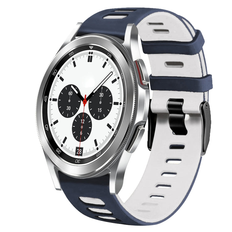 Bracelet de montre en silicone bicolore de 20 mm, pour Samsung Galaxy Watch 4 Classic 42 mm, pour Samsung Galaxy Watch Active 2