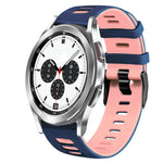 Bracelet de montre en silicone bicolore de 20 mm, pour Samsung Galaxy Watch 4 Classic 42 mm, pour Samsung Galaxy Watch Active 2