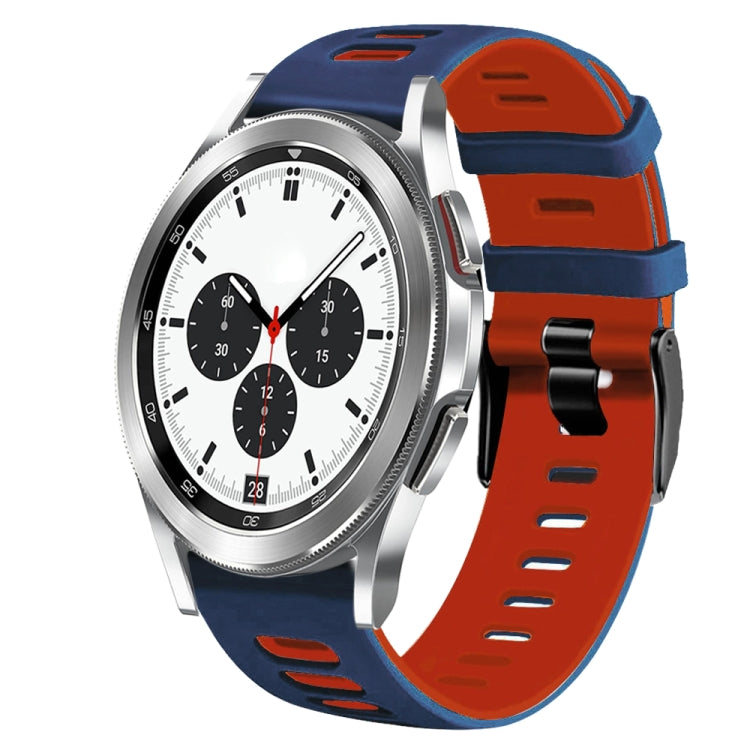 Bracelet de montre en silicone bicolore de 20 mm, pour Samsung Galaxy Watch 4 Classic 42 mm, pour Samsung Galaxy Watch Active 2