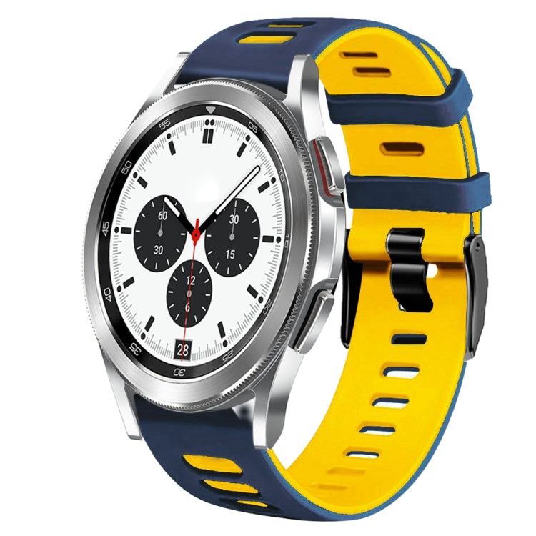 Bracelet de montre en silicone bicolore de 20 mm, pour Samsung Galaxy Watch 4 Classic 42 mm, pour Samsung Galaxy Watch Active 2