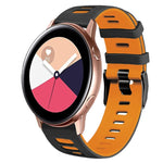 Bracelet de montre en silicone bicolore de 20 mm, pour Samsung Galaxy Watch 4 Classic 42 mm, pour Samsung Galaxy Watch Active 2