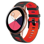 Bracelet de montre en silicone bicolore de 20 mm, pour Samsung Galaxy Watch 4 Classic 42 mm, pour Samsung Galaxy Watch Active 2