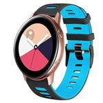 Bracelet de montre en silicone bicolore de 20 mm, pour Samsung Galaxy Watch 4 Classic 42 mm, pour Samsung Galaxy Watch Active 2