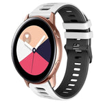 Bracelet de montre en silicone bicolore de 20 mm, pour Samsung Galaxy Watch 4 Classic 42 mm, pour Samsung Galaxy Watch Active 2