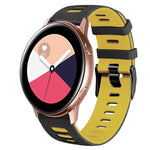 Bracelet de montre en silicone bicolore de 20 mm, pour Samsung Galaxy Watch 4 Classic 42 mm, pour Samsung Galaxy Watch Active 2