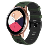 Bracelet de montre en silicone bicolore de 20 mm, pour Samsung Galaxy Watch 4 Classic 42 mm, pour Samsung Galaxy Watch Active 2