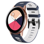 Bracelet de montre en silicone bicolore de 20 mm, pour Samsung Galaxy Watch 4 Classic 42 mm, pour Samsung Galaxy Watch Active 2