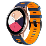 Bracelet de montre en silicone bicolore de 20 mm, pour Samsung Galaxy Watch 4 Classic 42 mm, pour Samsung Galaxy Watch Active 2