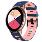 Bracelet de montre en silicone bicolore de 20 mm, pour Samsung Galaxy Watch 4 Classic 42 mm, pour Samsung Galaxy Watch Active 2