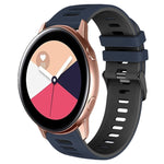 Bracelet de montre en silicone bicolore de 20 mm, pour Samsung Galaxy Watch 4 Classic 42 mm, pour Samsung Galaxy Watch Active 2