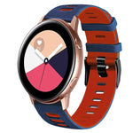 Bracelet de montre en silicone bicolore de 20 mm, pour Samsung Galaxy Watch 4 Classic 42 mm, pour Samsung Galaxy Watch Active 2