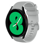 Bracelet de montre en silicone à carreaux de 20 mm, pour Samsung Galaxy Watch4 44 mm, pour Samsung Galaxy Watch4 Classic 46 mm, pour Samsung Galaxy Watch4 Classic 42 mm, pour Samsung Galaxy Watch Active 2
