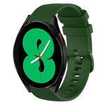 Bracelet de montre en silicone à carreaux de 20 mm, pour Samsung Galaxy Watch4 44 mm, pour Samsung Galaxy Watch4 Classic 46 mm, pour Samsung Galaxy Watch4 Classic 42 mm, pour Samsung Galaxy Watch Active 2