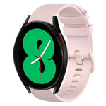 Bracelet de montre en silicone à carreaux de 20 mm, pour Samsung Galaxy Watch4 44 mm, pour Samsung Galaxy Watch4 Classic 46 mm, pour Samsung Galaxy Watch4 Classic 42 mm, pour Samsung Galaxy Watch Active 2