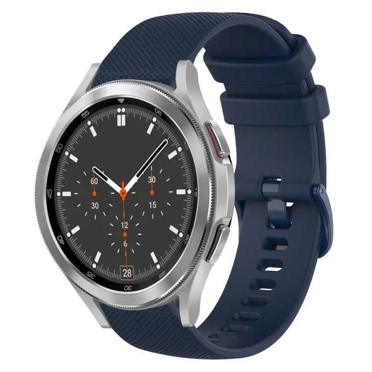 Bracelet de montre en silicone à carreaux de 20 mm, pour Samsung Galaxy Watch4 44 mm, pour Samsung Galaxy Watch4 Classic 46 mm, pour Samsung Galaxy Watch4 Classic 42 mm, pour Samsung Galaxy Watch Active 2