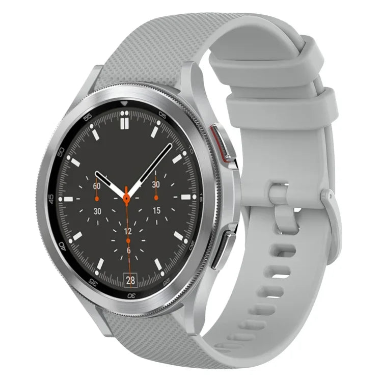 Bracelet de montre en silicone à carreaux de 20 mm, pour Samsung Galaxy Watch4 44 mm, pour Samsung Galaxy Watch4 Classic 46 mm, pour Samsung Galaxy Watch4 Classic 42 mm, pour Samsung Galaxy Watch Active 2