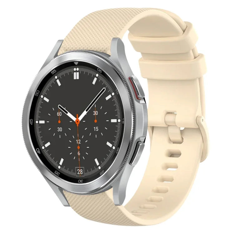Bracelet de montre en silicone à carreaux de 20 mm, pour Samsung Galaxy Watch4 44 mm, pour Samsung Galaxy Watch4 Classic 46 mm, pour Samsung Galaxy Watch4 Classic 42 mm, pour Samsung Galaxy Watch Active 2