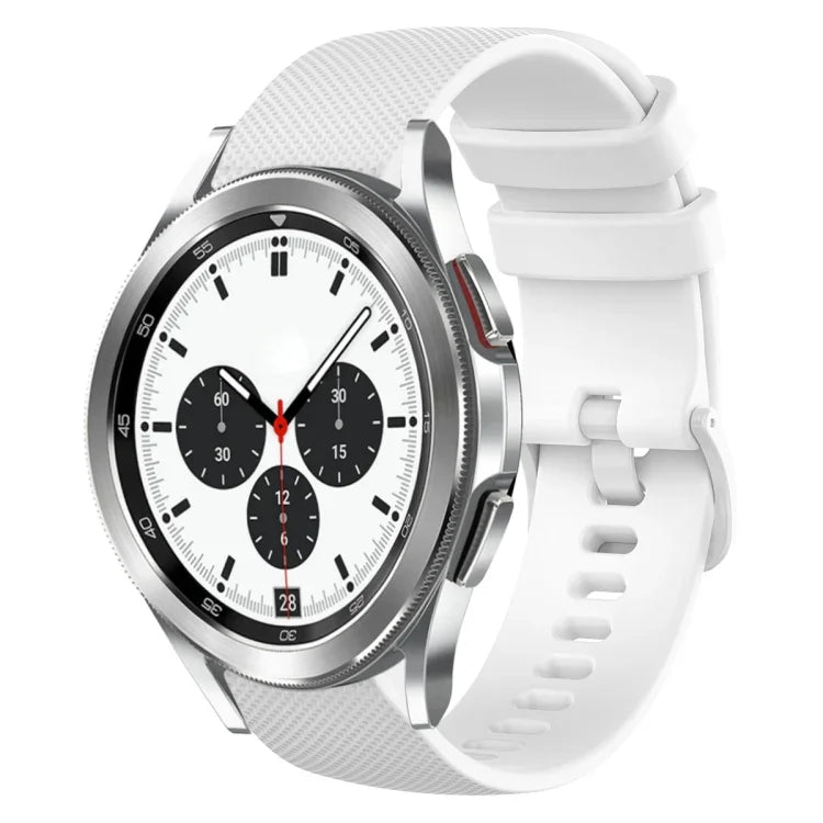 Bracelet de montre en silicone à carreaux de 20 mm, pour Samsung Galaxy Watch4 44 mm, pour Samsung Galaxy Watch4 Classic 46 mm, pour Samsung Galaxy Watch4 Classic 42 mm, pour Samsung Galaxy Watch Active 2