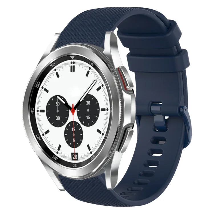 Bracelet de montre en silicone à carreaux de 20 mm, pour Samsung Galaxy Watch4 44 mm, pour Samsung Galaxy Watch4 Classic 46 mm, pour Samsung Galaxy Watch4 Classic 42 mm, pour Samsung Galaxy Watch Active 2
