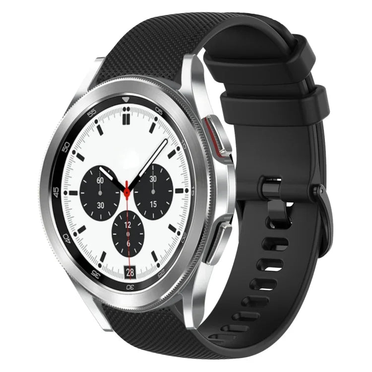 Bracelet de montre en silicone à carreaux de 20 mm, pour Samsung Galaxy Watch4 44 mm, pour Samsung Galaxy Watch4 Classic 46 mm, pour Samsung Galaxy Watch4 Classic 42 mm, pour Samsung Galaxy Watch Active 2