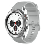 Bracelet de montre en silicone à carreaux de 20 mm, pour Samsung Galaxy Watch4 44 mm, pour Samsung Galaxy Watch4 Classic 46 mm, pour Samsung Galaxy Watch4 Classic 42 mm, pour Samsung Galaxy Watch Active 2