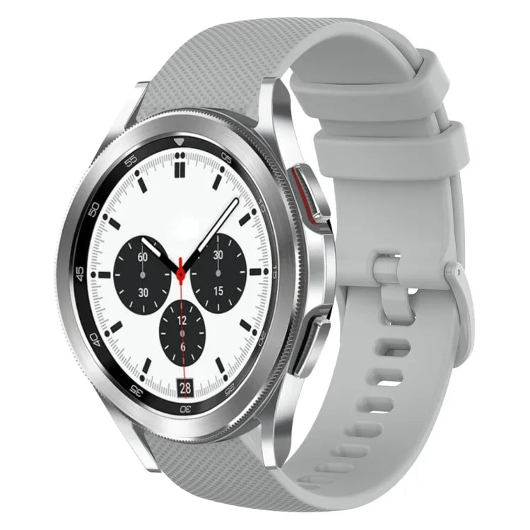 Bracelet de montre en silicone à carreaux de 20 mm, pour Samsung Galaxy Watch4 44 mm, pour Samsung Galaxy Watch4 Classic 46 mm, pour Samsung Galaxy Watch4 Classic 42 mm, pour Samsung Galaxy Watch Active 2