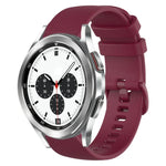 Bracelet de montre en silicone à carreaux de 20 mm, pour Samsung Galaxy Watch4 44 mm, pour Samsung Galaxy Watch4 Classic 46 mm, pour Samsung Galaxy Watch4 Classic 42 mm, pour Samsung Galaxy Watch Active 2