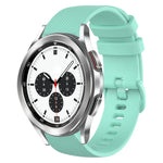 Bracelet de montre en silicone à carreaux de 20 mm, pour Samsung Galaxy Watch4 44 mm, pour Samsung Galaxy Watch4 Classic 46 mm, pour Samsung Galaxy Watch4 Classic 42 mm, pour Samsung Galaxy Watch Active 2