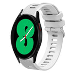 20mm Twill Solid Color Silicone Watch Band, For Samsung Galaxy Watch4 44mm, For Samsung Galaxy Watch4 Classic 46mm, For Samsung Galaxy Watch4 Classic 42mm, For Samsung Galaxy Watch Active 2