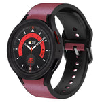 Bracelet de montre en cuir adhésif en silicone 20 mm, pour Samsung Galaxy Watch 5 40mm, pour Samsung Galaxy Watch 5 44mm, pour Samsung Galaxy Watch 5 Pro 45mm, pour Samsung Galaxy Watch 4 40mm, pour Samsung Galaxy Watch 4 44mm
