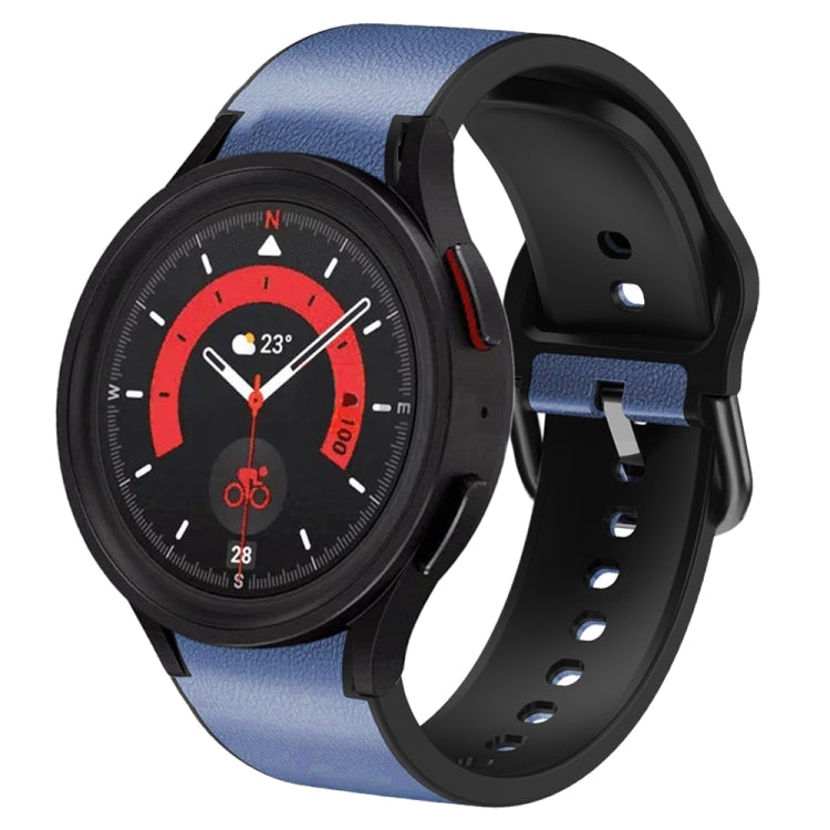 Bracelet de montre en cuir adhésif en silicone 20 mm, pour Samsung Galaxy Watch 5 40mm, pour Samsung Galaxy Watch 5 44mm, pour Samsung Galaxy Watch 5 Pro 45mm, pour Samsung Galaxy Watch 4 40mm, pour Samsung Galaxy Watch 4 44mm