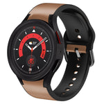 Bracelet de montre en cuir adhésif en silicone 20 mm, pour Samsung Galaxy Watch 5 40mm, pour Samsung Galaxy Watch 5 44mm, pour Samsung Galaxy Watch 5 Pro 45mm, pour Samsung Galaxy Watch 4 40mm, pour Samsung Galaxy Watch 4 44mm