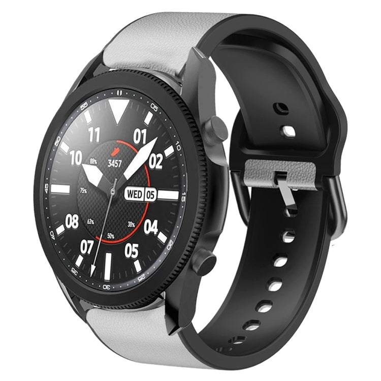 Bracelet de montre en cuir adhésif en silicone 20 mm, pour Samsung Galaxy Watch 5 40mm, pour Samsung Galaxy Watch 5 44mm, pour Samsung Galaxy Watch 5 Pro 45mm, pour Samsung Galaxy Watch 4 40mm, pour Samsung Galaxy Watch 4 44mm
