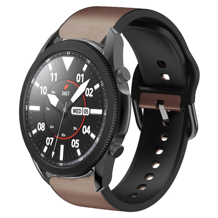 Bracelet de montre en cuir adhésif en silicone 20 mm, pour Samsung Galaxy Watch 5 40mm, pour Samsung Galaxy Watch 5 44mm, pour Samsung Galaxy Watch 5 Pro 45mm, pour Samsung Galaxy Watch 4 40mm, pour Samsung Galaxy Watch 4 44mm