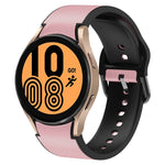 Bracelet de montre en cuir adhésif en silicone 20 mm, pour Samsung Galaxy Watch 5 40mm, pour Samsung Galaxy Watch 5 44mm, pour Samsung Galaxy Watch 5 Pro 45mm, pour Samsung Galaxy Watch 4 40mm, pour Samsung Galaxy Watch 4 44mm