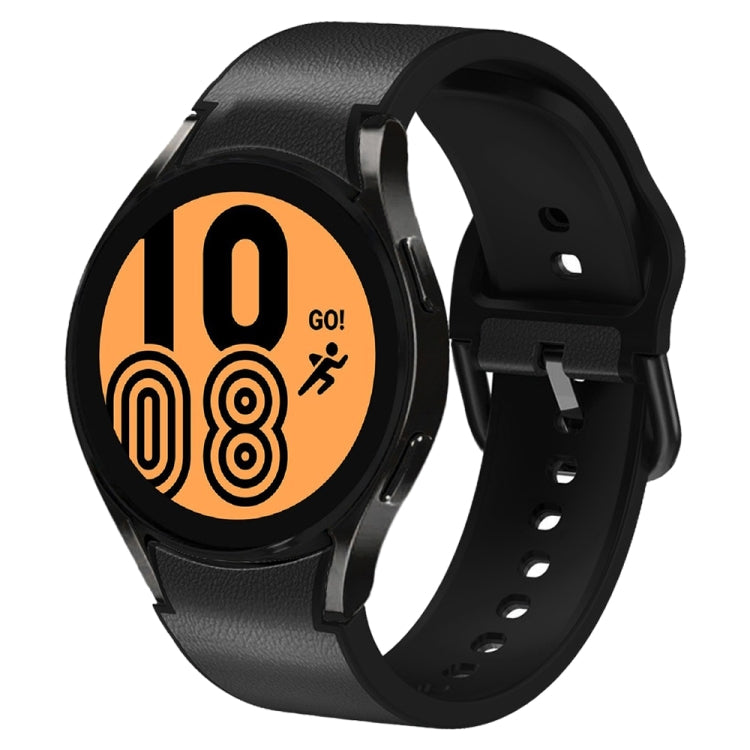 Bracelet de montre en cuir adhésif en silicone 20 mm, pour Samsung Galaxy Watch 5 40mm, pour Samsung Galaxy Watch 5 44mm, pour Samsung Galaxy Watch 5 Pro 45mm, pour Samsung Galaxy Watch 4 40mm, pour Samsung Galaxy Watch 4 44mm