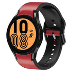 Bracelet de montre en cuir adhésif en silicone 20 mm, pour Samsung Galaxy Watch 5 40mm, pour Samsung Galaxy Watch 5 44mm, pour Samsung Galaxy Watch 5 Pro 45mm, pour Samsung Galaxy Watch 4 40mm, pour Samsung Galaxy Watch 4 44mm