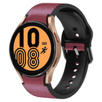 Bracelet de montre en cuir adhésif en silicone 20 mm, pour Samsung Galaxy Watch 5 40mm, pour Samsung Galaxy Watch 5 44mm, pour Samsung Galaxy Watch 5 Pro 45mm, pour Samsung Galaxy Watch 4 40mm, pour Samsung Galaxy Watch 4 44mm
