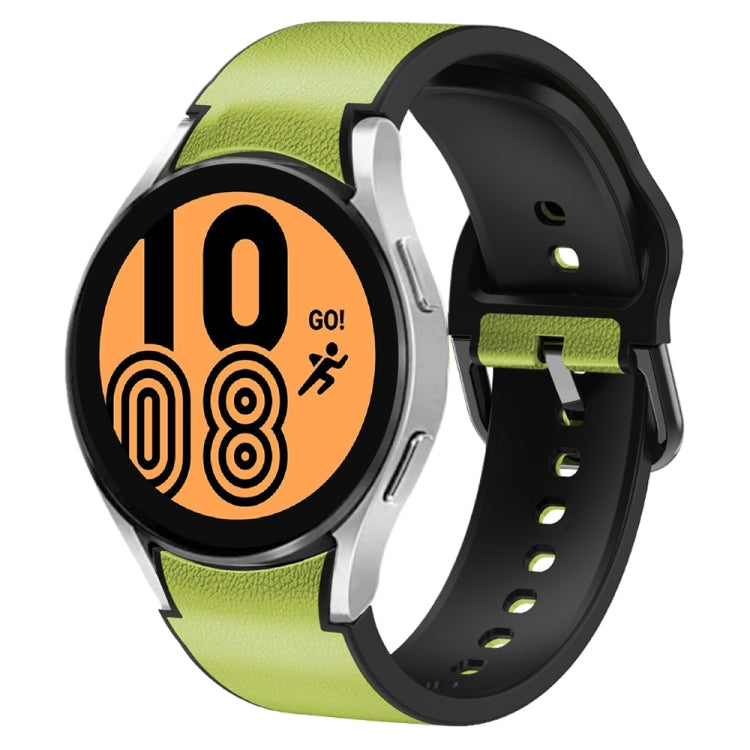 Bracelet de montre en cuir adhésif en silicone 20 mm, pour Samsung Galaxy Watch 5 40mm, pour Samsung Galaxy Watch 5 44mm, pour Samsung Galaxy Watch 5 Pro 45mm, pour Samsung Galaxy Watch 4 40mm, pour Samsung Galaxy Watch 4 44mm