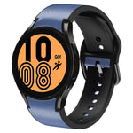 Bracelet de montre en cuir adhésif en silicone 20 mm, pour Samsung Galaxy Watch 5 40mm, pour Samsung Galaxy Watch 5 44mm, pour Samsung Galaxy Watch 5 Pro 45mm, pour Samsung Galaxy Watch 4 40mm, pour Samsung Galaxy Watch 4 44mm