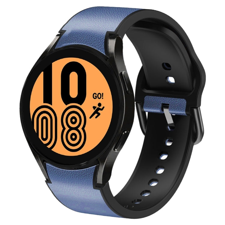 Bracelet de montre en cuir adhésif en silicone 20 mm, pour Samsung Galaxy Watch 5 40mm, pour Samsung Galaxy Watch 5 44mm, pour Samsung Galaxy Watch 5 Pro 45mm, pour Samsung Galaxy Watch 4 40mm, pour Samsung Galaxy Watch 4 44mm
