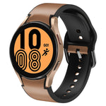 Bracelet de montre en cuir adhésif en silicone 20 mm, pour Samsung Galaxy Watch 5 40mm, pour Samsung Galaxy Watch 5 44mm, pour Samsung Galaxy Watch 5 Pro 45mm, pour Samsung Galaxy Watch 4 40mm, pour Samsung Galaxy Watch 4 44mm