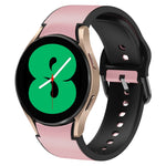 Bracelet de montre en cuir adhésif en silicone 20 mm, pour Samsung Galaxy Watch 5 40mm, pour Samsung Galaxy Watch 5 44mm, pour Samsung Galaxy Watch 5 Pro 45mm, pour Samsung Galaxy Watch 4 40mm, pour Samsung Galaxy Watch 4 44mm