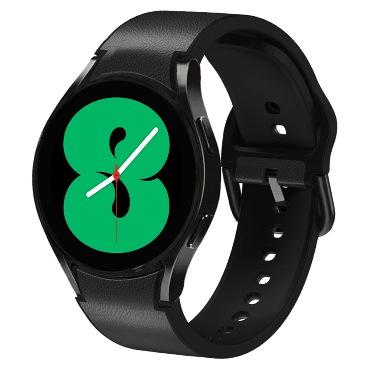 Bracelet de montre en cuir adhésif en silicone 20 mm, pour Samsung Galaxy Watch 5 40mm, pour Samsung Galaxy Watch 5 44mm, pour Samsung Galaxy Watch 5 Pro 45mm, pour Samsung Galaxy Watch 4 40mm, pour Samsung Galaxy Watch 4 44mm