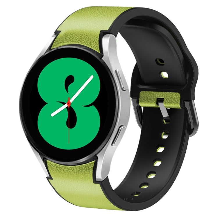 Bracelet de montre en cuir adhésif en silicone 20 mm, pour Samsung Galaxy Watch 5 40mm, pour Samsung Galaxy Watch 5 44mm, pour Samsung Galaxy Watch 5 Pro 45mm, pour Samsung Galaxy Watch 4 40mm, pour Samsung Galaxy Watch 4 44mm