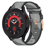 Bracelet de montre tissé en nylon 20 mm, pour Samsung Galaxy Watch5 40mm, pour Samsung Galaxy Watch5 44mm, pour Samsung Galaxy Watch5 Pro 45mm, pour Samsung Galaxy Watch4 40mm, pour Samsung Galaxy Watch4 44mm, pour Samsung Galaxy Watch4 Classic 46mm