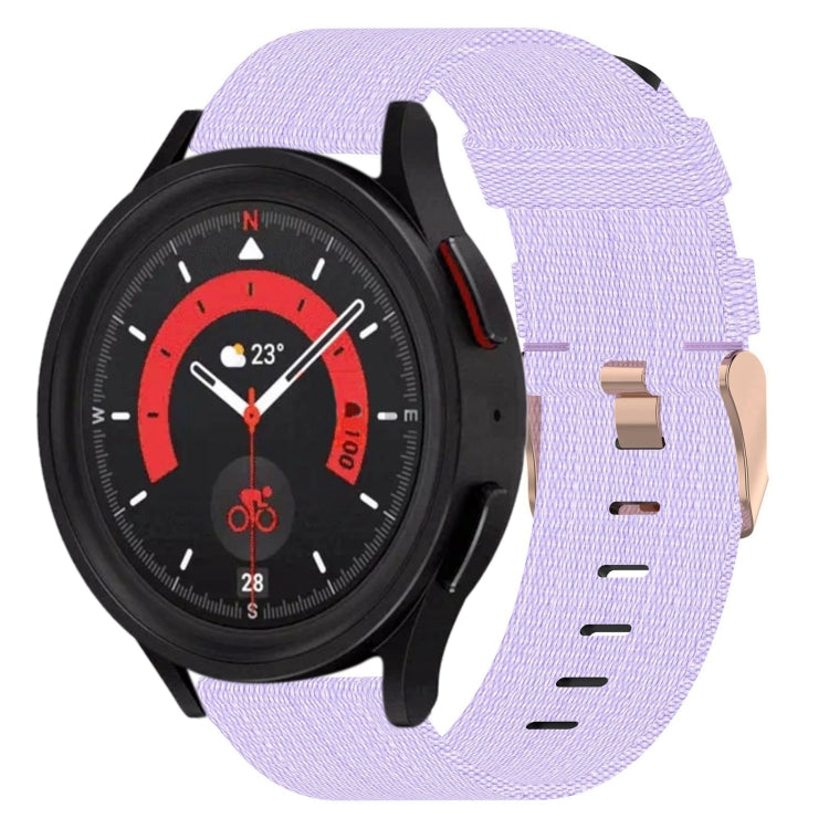 Bracelet de montre tissé en nylon 20 mm, pour Samsung Galaxy Watch5 40mm, pour Samsung Galaxy Watch5 44mm, pour Samsung Galaxy Watch5 Pro 45mm, pour Samsung Galaxy Watch4 40mm, pour Samsung Galaxy Watch4 44mm, pour Samsung Galaxy Watch4 Classic 46mm