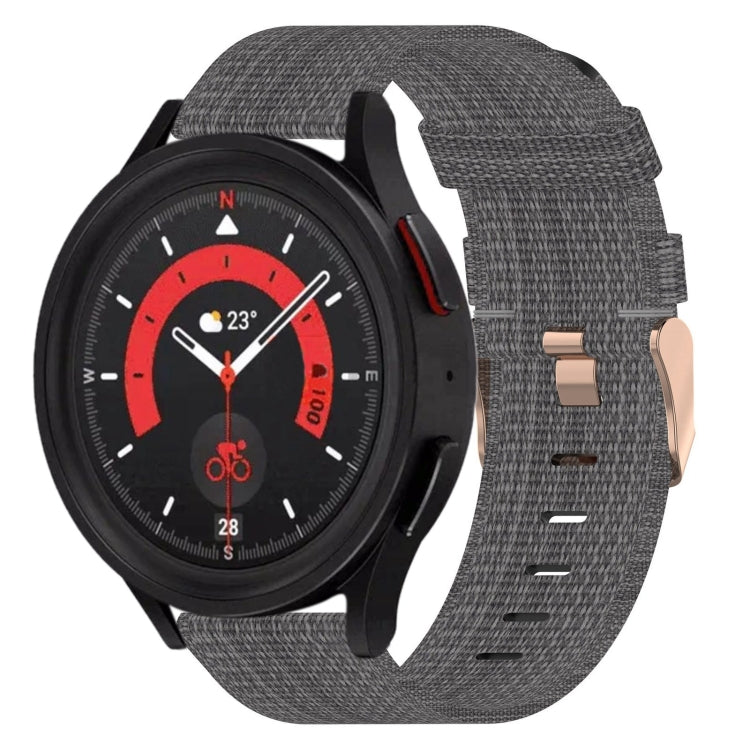 Bracelet de montre tissé en nylon 20 mm, pour Samsung Galaxy Watch5 40mm, pour Samsung Galaxy Watch5 44mm, pour Samsung Galaxy Watch5 Pro 45mm, pour Samsung Galaxy Watch4 40mm, pour Samsung Galaxy Watch4 44mm, pour Samsung Galaxy Watch4 Classic 46mm