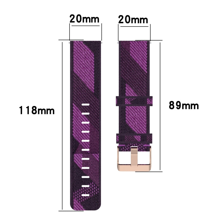 Bracelet de montre tissé en nylon 20 mm, pour Samsung Galaxy Watch5 40mm, pour Samsung Galaxy Watch5 44mm, pour Samsung Galaxy Watch5 Pro 45mm, pour Samsung Galaxy Watch4 40mm, pour Samsung Galaxy Watch4 44mm, pour Samsung Galaxy Watch4 Classic 46mm